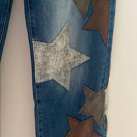 Denim and leather like patch jeans!!!size small
NWOT - Picture 5 of 11